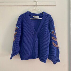 Tiny Big Sister Nora Embroidered Cardigan